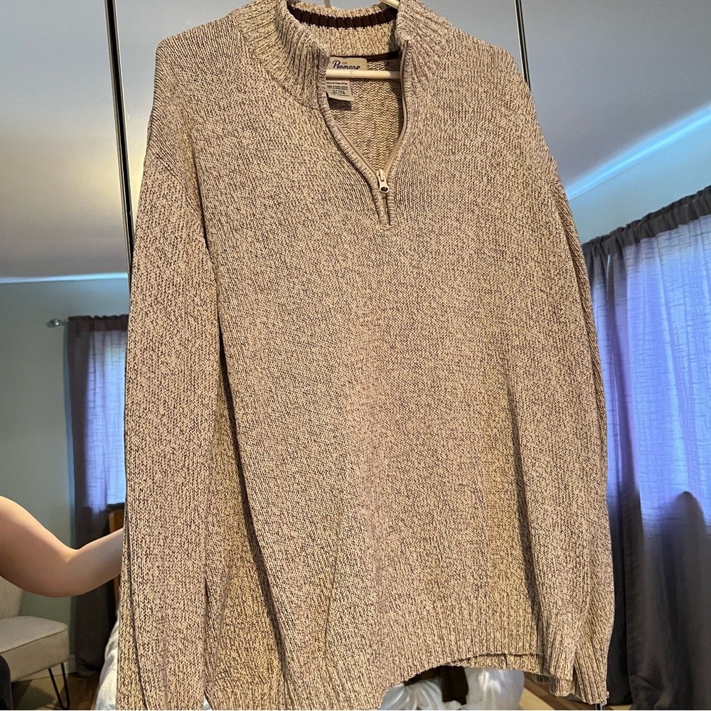Vintage Penmans 1/4 Zip XL 100% Cotton